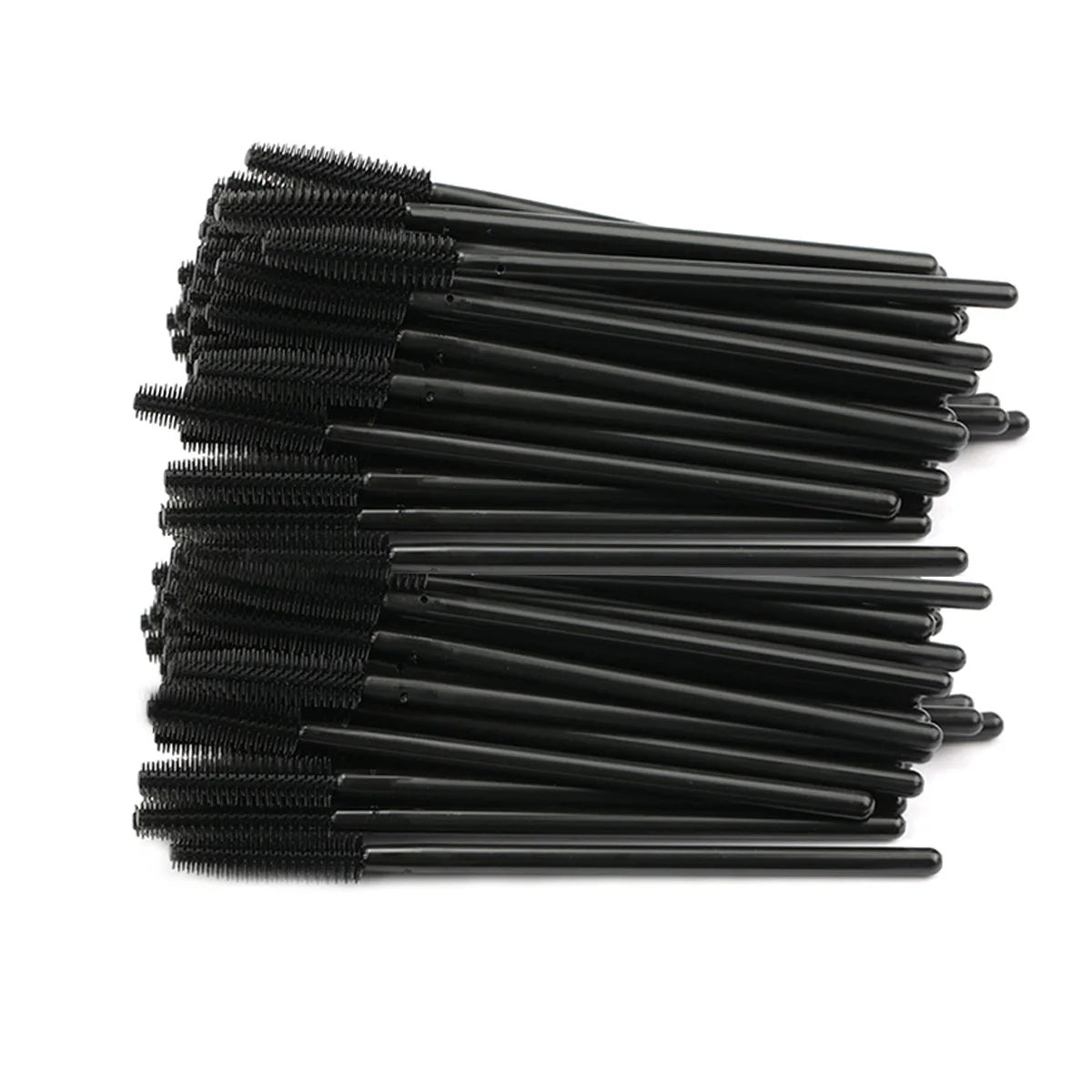 HKM-775251 50 Pcs Disposable Eyelash and Eyebrow Brushes with Soft Applicator Spoolies for Makeup Application