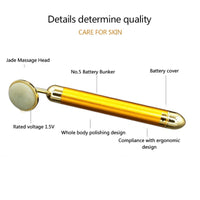 HKM-309267 24K Gold Electric Beauty Stick for Facial Massage and Tightening