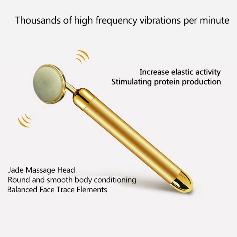 HKM-309267 24K Gold Electric Beauty Stick for Facial Massage and Tightening