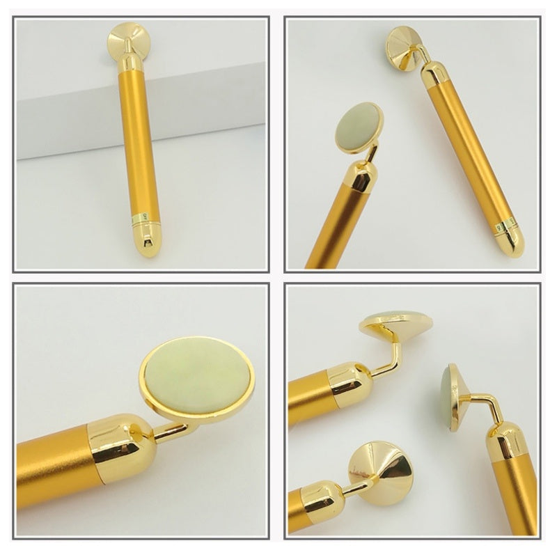 HKM-309267 24K Gold Electric Beauty Stick for Facial Massage and Tightening