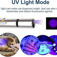 HKM-251091 Interactive LED Cat Toy Pointer with Multiple Light Modes for Indoor Play and Pet Engagement