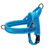 HKM-614355 No Pull Padded Leather Dog Harness with Adjustable Leash for Large Dogs - Available in Multiple Colors