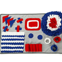 HKM-350867 Interactive Pet Snuffle Training Blanket for Dogs and Cats - Feeding Mat for Foraging Skills and Activity