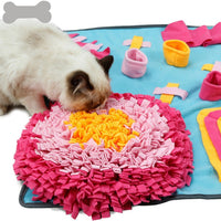 HKM-350867 Interactive Pet Snuffle Training Blanket for Dogs and Cats - Feeding Mat for Foraging Skills and Activity