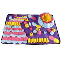 HKM-350867 Interactive Pet Snuffle Training Blanket for Dogs and Cats - Feeding Mat for Foraging Skills and Activity