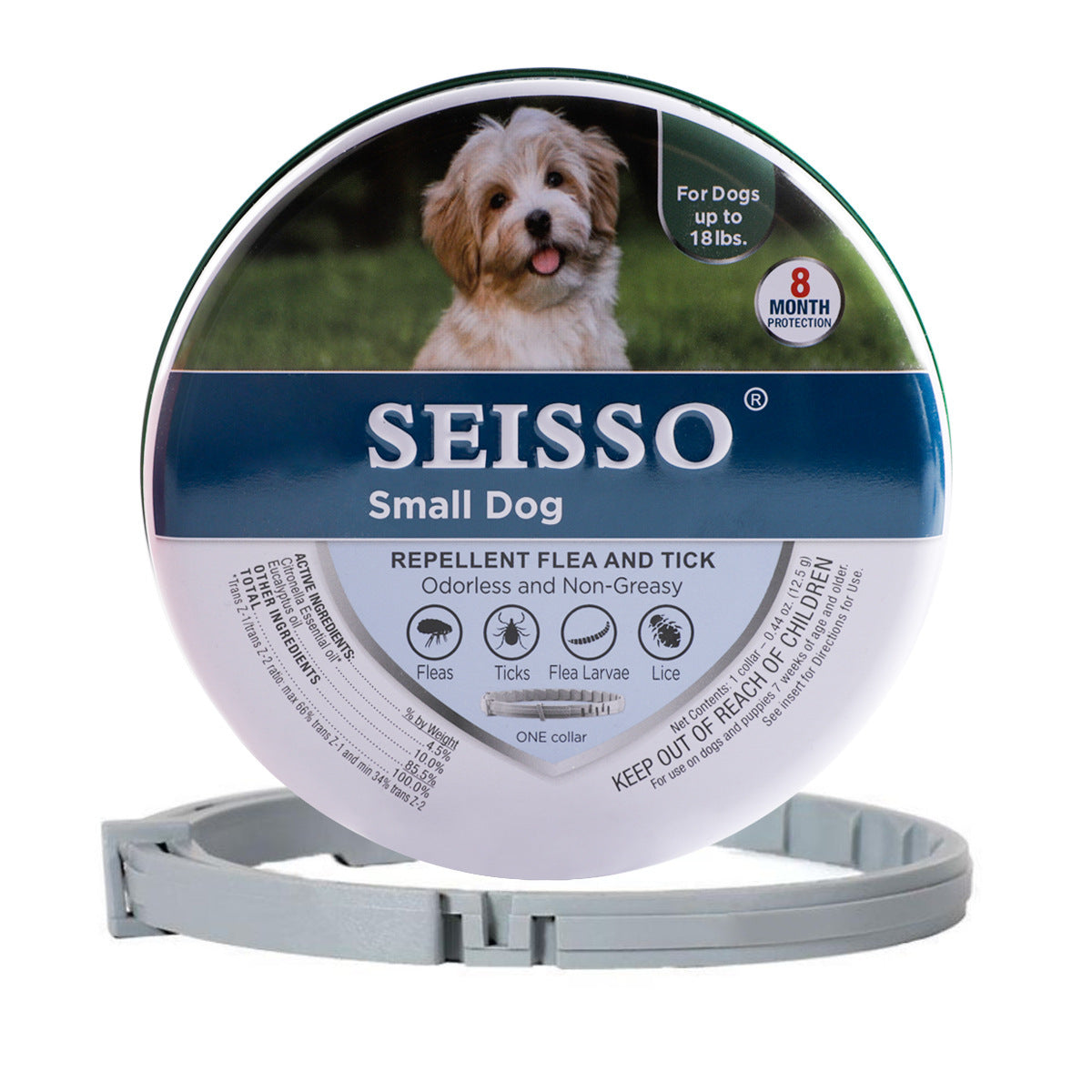 HKM-876179 Insect Repellent Collar for Small and Medium-sized Dogs and Cats - Adjustable and Durable, Available in Multiple Sizes