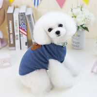 HKM-113491 Breathable Cotton Dog Vest in Solid Color - Casual Style for All Genders