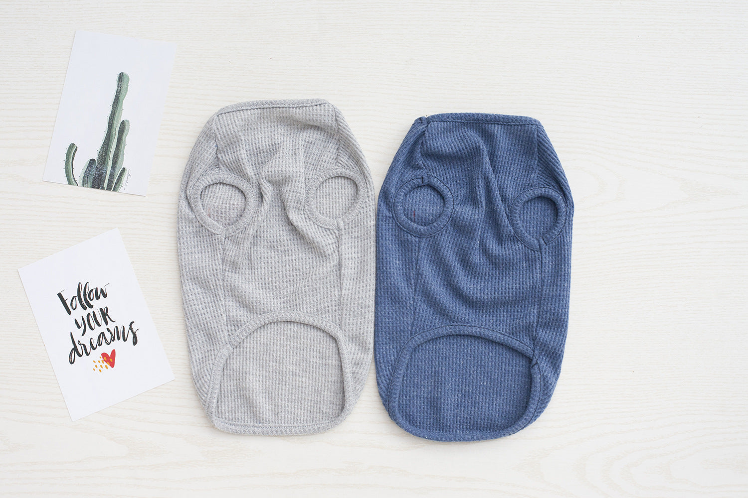 HKM-113491 Breathable Cotton Dog Vest in Solid Color - Casual Style for All Genders