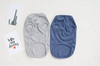 HKM-113491 Breathable Cotton Dog Vest in Solid Color - Casual Style for All Genders