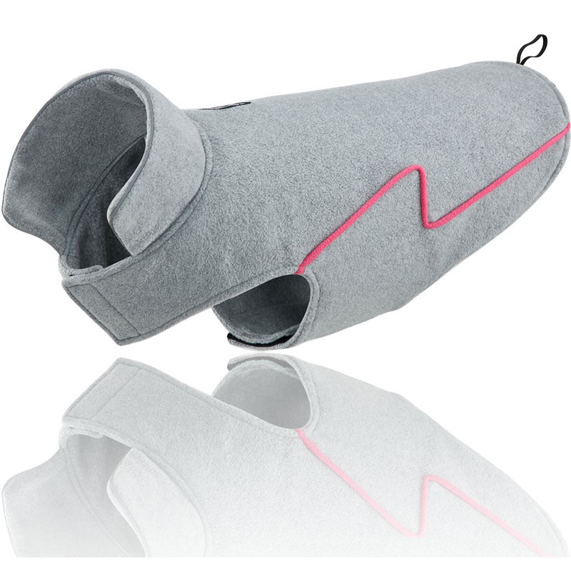 HKM-885907 Reflective Polar Fleece Winter Dog Coat - Comfortable and Thick Reversible Vest for Outdoor Activities