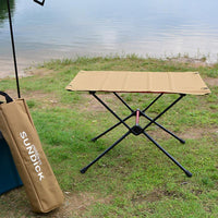HKM-580755 Compact Mesh Folding Table for Camping, BBQs, and Picnics