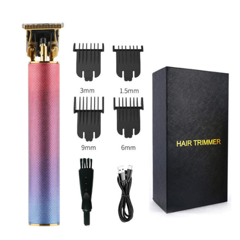 KTX-962067 T9 Electric Hair Clipper with Limit Combs and USB Charging - Versatile Grooming Tool