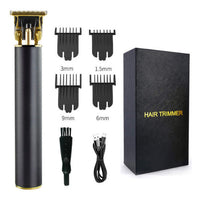 HKM-962067 T9 Electric Hair Clipper with Limit Combs and USB Charging - Versatile Grooming Tool