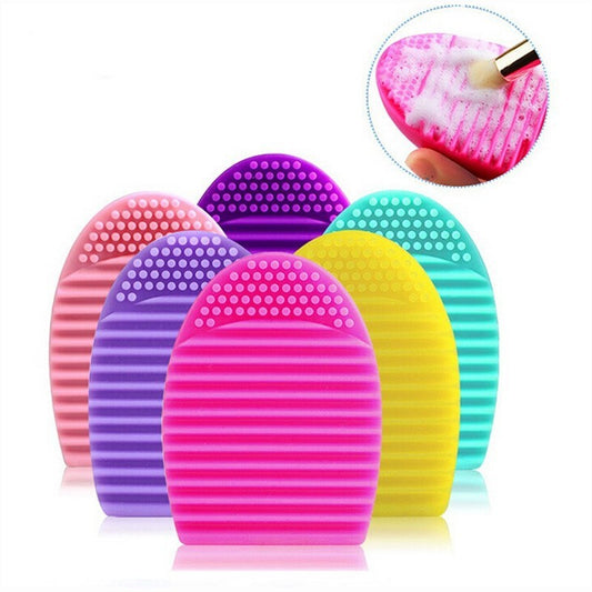 HKM-132243 Silicone Egg Brush and Scrubbing Tool for Gentle Washing and Beauty Care
