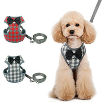 HKM-908115 Adjustable Cloth Dog Leash with Chest Strap - Size S/M/L Options