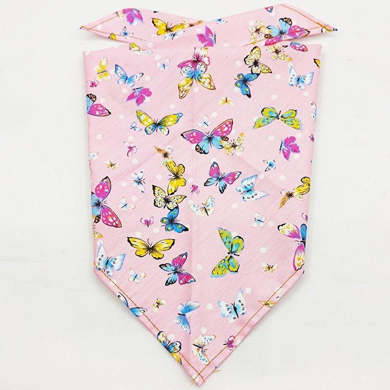HKM-242579 Pet Scarf and Drool Towel in Various Colors - Soft Cotton for Small, Medium & Large Dogs and Cats
