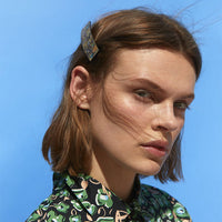 HKM-426515 Starry Sky Acrylic Hairpin Set for Women, Geometric Design, Colorful Texture Hair Accessories