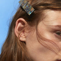 HKM-426515 Starry Sky Acrylic Hairpin Set for Women, Geometric Design, Colorful Texture Hair Accessories