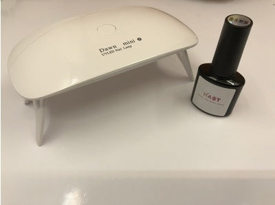 HKM-385747 Portable Nail Dryer with Phototherapy Lamp in White