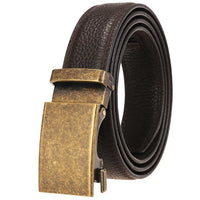 HKM-971347 Genuine Leather Colourful Automatic Buckle Belt - Model LY33-21600-5