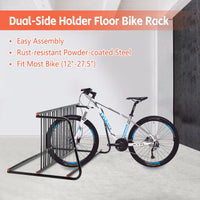 HKM-897555 Heavy-Duty Double-Sided Outdoor Bike Rack for Garage and Yard Storage - Easy Assembly, Holds 10 Bikes
