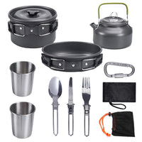 HKM-627027 Compact Outdoor Kettle Set for 2-3 Person Camping and Cooking