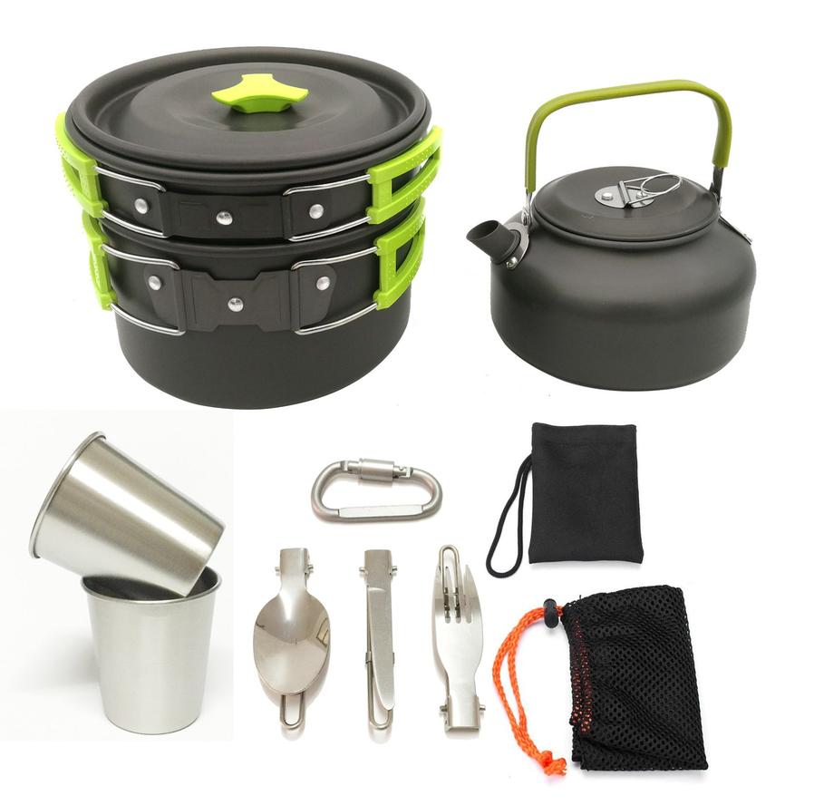 KTX-627027 Compact Outdoor Kettle Set for 2-3 Person Camping and Cooking