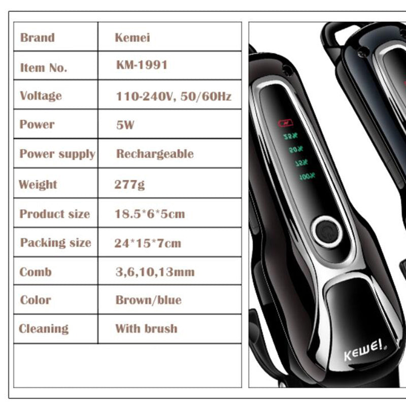 HKM-015507 Rechargeable Electric Pet Shaver with Dual-Use Technology and Long-Lasting Battery