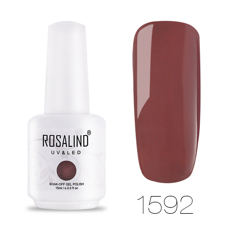 HKM-581203 Solid Color Nail Polish - 15mL Long-lasting Formula for Vibrant Nail Looks