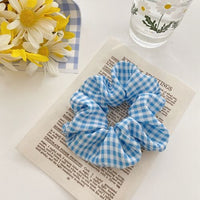 HKM-193683 Korean Fruit Pig Large Intestine Organza Hair Tie Rubber Band for Women
