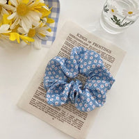 HKM-193683 Korean Fruit Pig Large Intestine Organza Hair Tie Rubber Band for Women