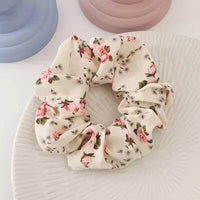 HKM-193683 Korean Fruit Pig Large Intestine Organza Hair Tie Rubber Band for Women
