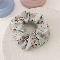 HKM-193683 Korean Fruit Pig Large Intestine Organza Hair Tie Rubber Band for Women