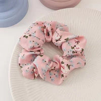 HKM-193683 Korean Fruit Pig Large Intestine Organza Hair Tie Rubber Band for Women
