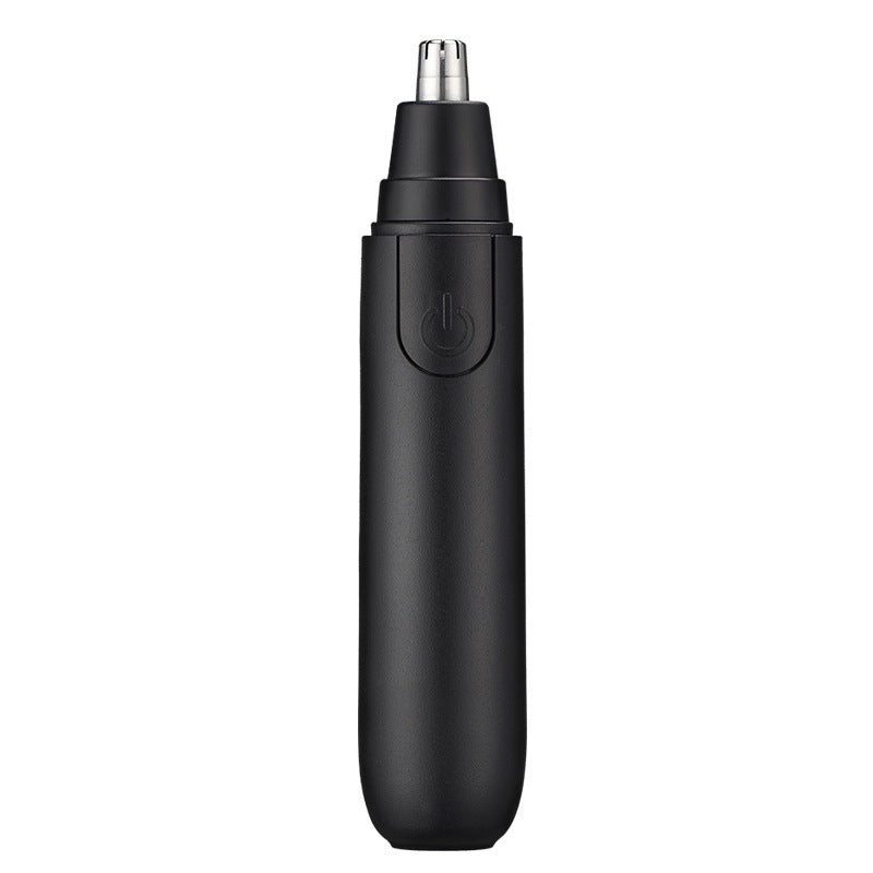 HKM-924115 Battery-Powered Black Nose Hair Trimmer with Removable Cutter Head for Easy Cleaning
