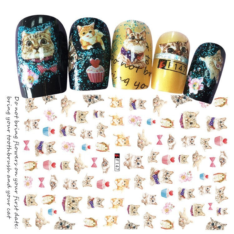 HKM-743891 Multicolor Adhesive Nail Decals - Three-Year Shelf Life Nail Stickers