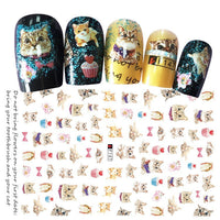 HKM-743891 Multicolor Adhesive Nail Decals - Three-Year Shelf Life Nail Stickers