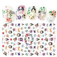 HKM-743891 Multicolor Adhesive Nail Decals - Three-Year Shelf Life Nail Stickers