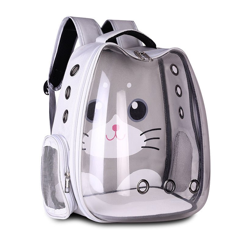HKM-071763 Breathable Pet Backpack for Cats and Dogs - Comfortable Shoulder Carrier Bag