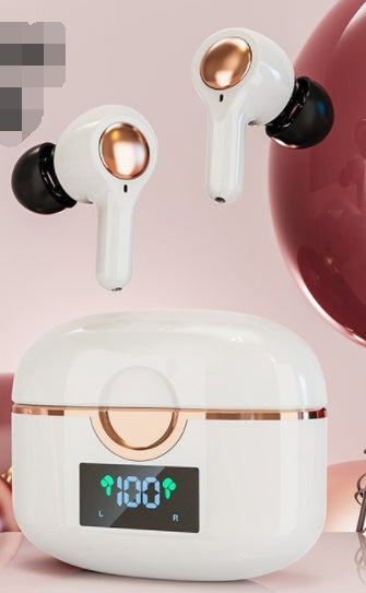 KTX-689555 T22 Wireless Bluetooth Headset with Digital Display and Multi-Point Connection – In-Ear Sports Dual Dynamic Stereo Earbuds