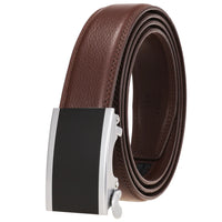 HKM-330643 Designer Leather Automatic Buckle Men's Belt - Stylish and Durable Fashion Accessory
