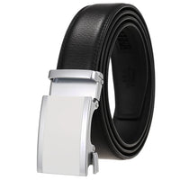 HKM-330643 Designer Leather Automatic Buckle Men's Belt - Stylish and Durable Fashion Accessory