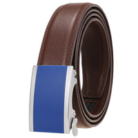HKM-330643 Designer Leather Automatic Buckle Men's Belt - Stylish and Durable Fashion Accessory