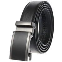 HKM-330643 Designer Leather Automatic Buckle Men's Belt - Stylish and Durable Fashion Accessory