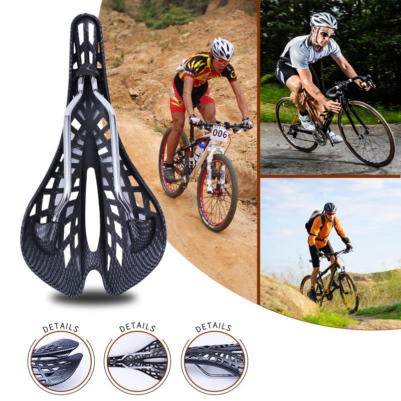 HKM-993555 Lightweight Carbon Fiber Hollow Saddle for Mountain and Road Bikes