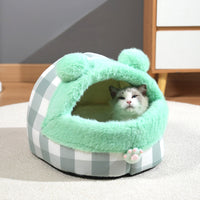 HKM-515027 Universal Semi-closed Cat Nest for All Seasons – Cozy Warm Nest for Small and Large Pets