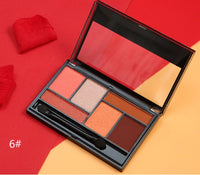 HKM-325395 Vibrant 6-Color Eyeshadow Palette for All Skin Tones in Single Color Box Packaging