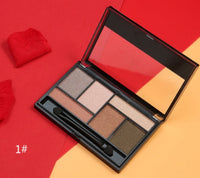 HKM-325395 Vibrant 6-Color Eyeshadow Palette for All Skin Tones in Single Color Box Packaging