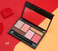 HKM-325395 Vibrant 6-Color Eyeshadow Palette for All Skin Tones in Single Color Box Packaging