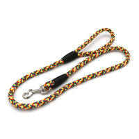 HKM-214227 Colorful Braided Dog Traction Rope - 1.2m Washed Velvet Leash for Comfortable Walking